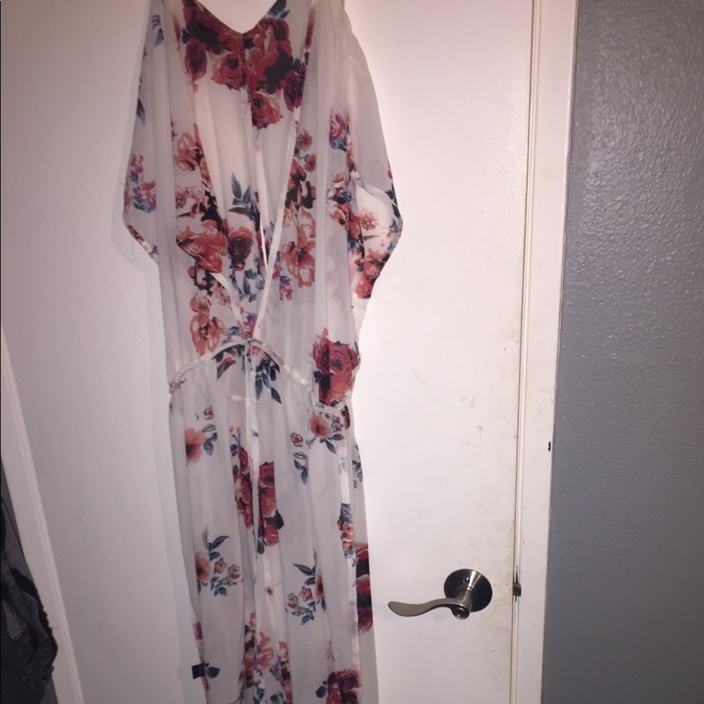 A summer dress with flowers